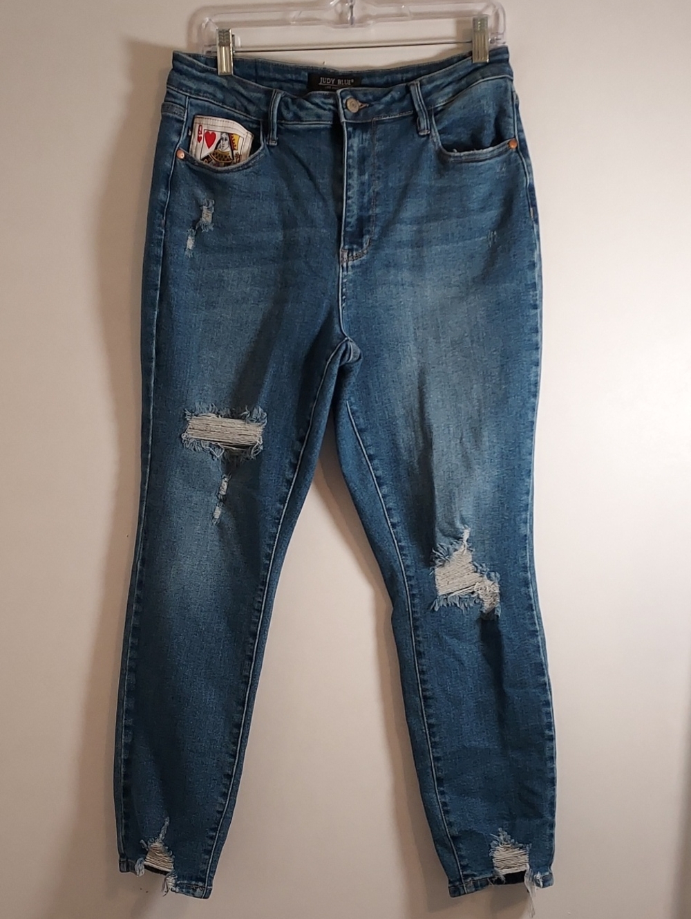 Judy Blue Distressed Jeans ( 13/31)